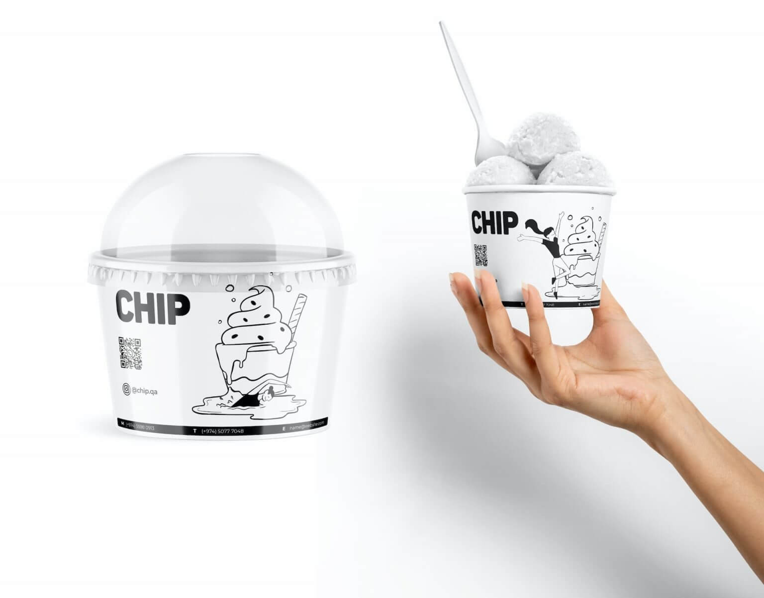 Chip Ice Cream Cup